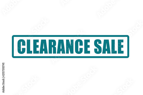 Neon style clearance sale sign isolated on a black background