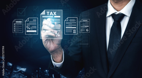 Bild auf Leinwand Concept of international taxation