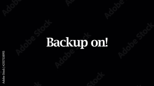 animated backup on text animation in 4K animation with alpha channel on transparent background text animation backup on 