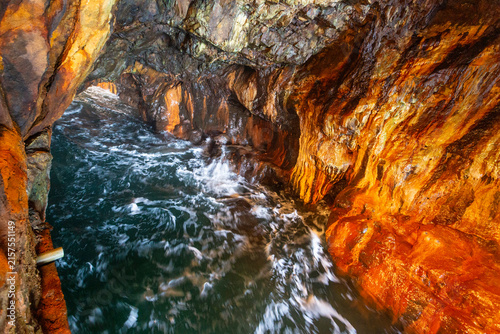 Canvas Print Sandanbeki Rock Cliff  in Shirahama, Wakayama Prefecture , Japan.