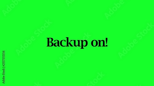 animated backup on text animation in 4K animation with alpha channel on transparent background text animation backup on 
