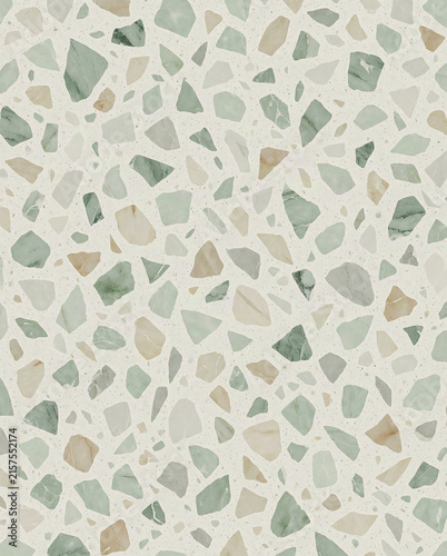 real terrazzo sage green background 1