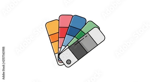 Color swatches for design and art.