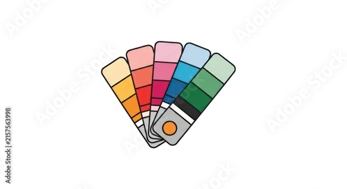Color swatches on a palette.