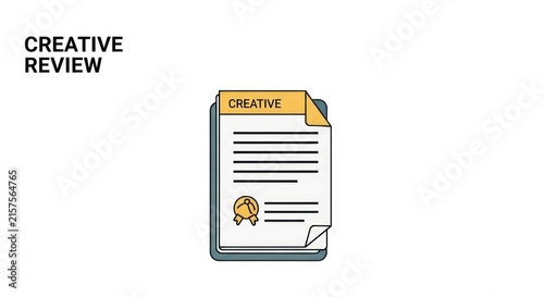 Creative review document with feedback.