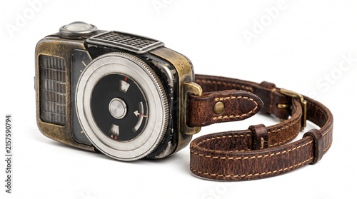 vintage light meter old exposure meter analog light meter retro photography gear classic camera accessory antique light meter film photography tool on transparent background