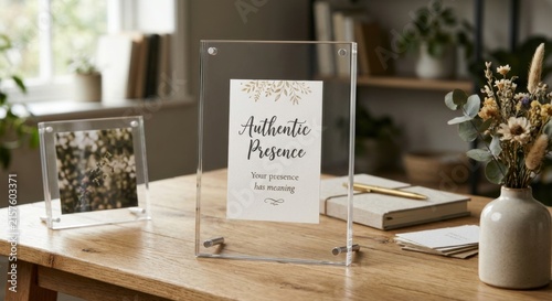 Acrylic Frame Displaying 