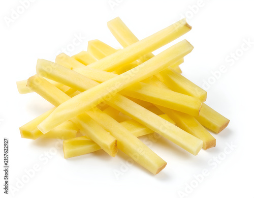 Ginger Matchsticks Julienne Isolated on White