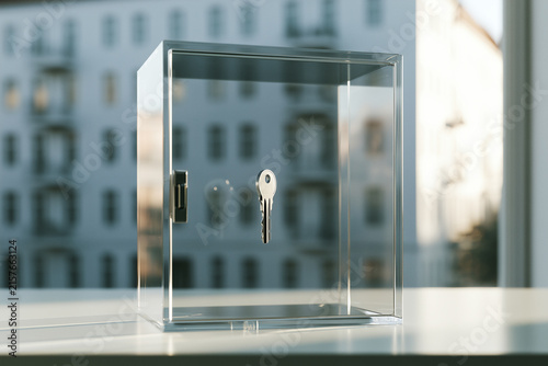 Generative AI - An abstract illustration of real estate market crisis in Europe when many people are unable to own an apartment
