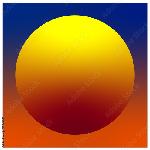 Round shape gradient color with background Art & Illustration