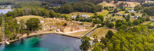 D Tas Port Arthur bay mid trees short pan