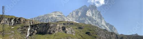 mountain peaks in the alps, monte cervino, italy