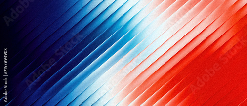 Ribbed abstract background featuring diagonal lines with a gradient transition from deep blue to bright red, symbolizing patriotism or diversity