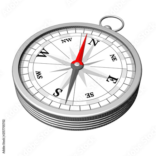 Icona PNG con sfondo trasparente raffigurante una bussola metallica dettagliata. Ideale per concetti di orientamento, direzione, navigazione, decisioni, leadership, strategia e design professionale.