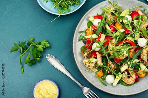 Summer prawn and mozzarella mix
