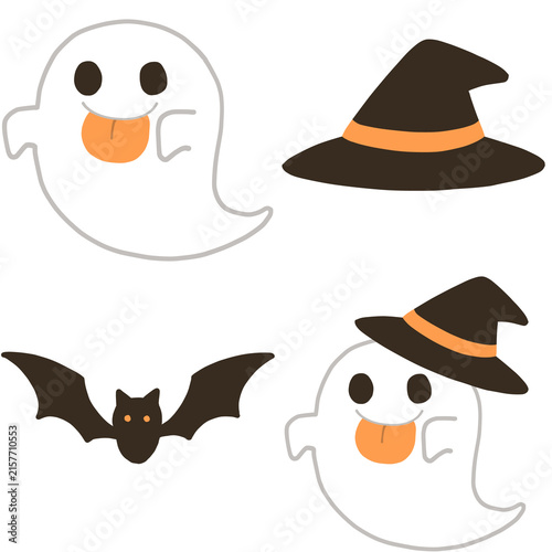 Obraz na płótnie ハロウィンのイラストセット