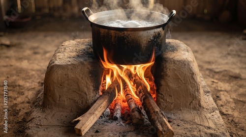 kettle on fire