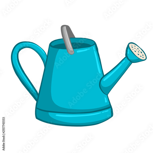 blue watering can