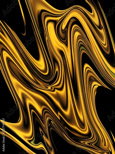 Abstract gold and black liquid marble background, luxury golden fluid swirl texture