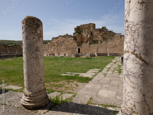 Ciudad romana de Dougga, en Túnez, África