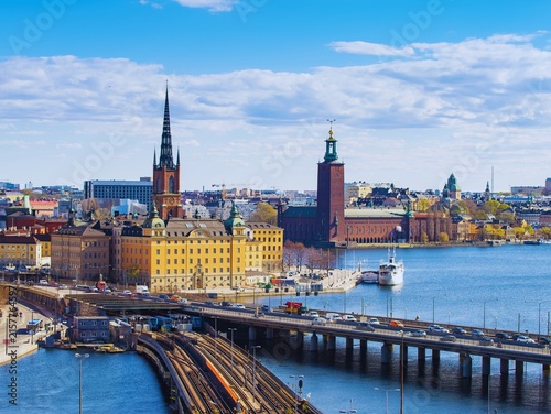 Foto view of the old town of riga