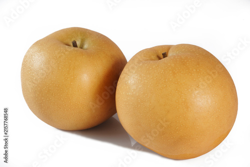 snow pear isolated on white background
