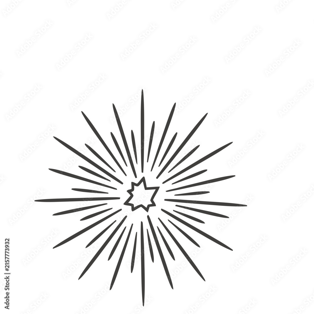 Fototapeta premium Starburst graphic element