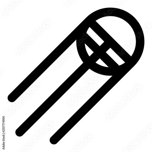 Bild auf Leinwand sputnik line icon