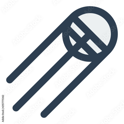 Konstfotografi sputnik filled outline icon