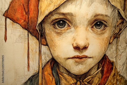Heroic Innocence Shines Through the Eyes of a Childlike Character Generative AI