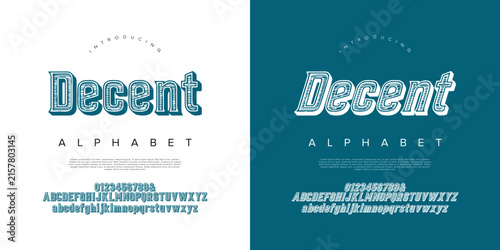 Bild auf Leinwand Decent Classic Serif Display Font For Professional Corporate Branding And Clean