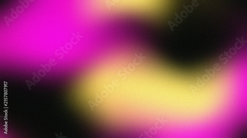 Abstract grainy gradient background with vibrant pink and yellow blurred light textures.