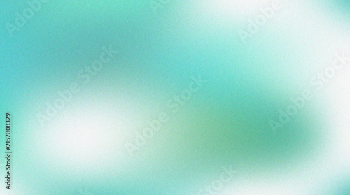 Abstract soft mint green gradient background with grainy texture and smooth light blur.