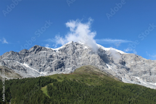 Photography Ortler mountain above Solda (Sulden), South Tyrol, Italy