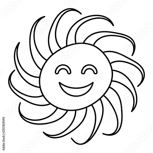 Smiling Sun Cartoon