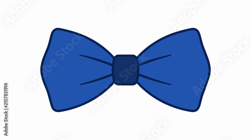 Classic Blue Bow Tie Graphic for Formal Mens Fashion Wedding Celebrations and Elegant Suit Accessories