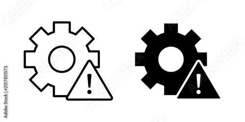 system failure icon minimal elements bundle