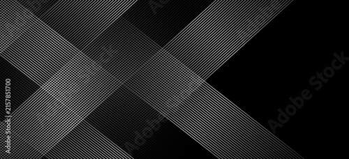 Foto 3D techno abstract background overlap layer on dark space with glowing white lines shape decoration