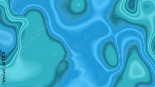 Vibrant Teal Aqua Blue Silk Ripple Smooth Fluid Motion Background Loop For Creative Media