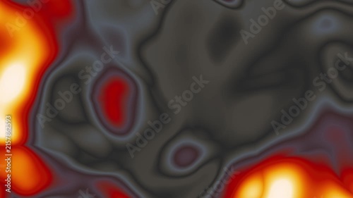 Fiery Molten Lava Waves Abstract Amber Motion Graphics Background Loop