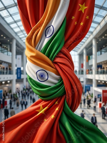 Bilateral Relations, Trade, and Diplomacy of India and China. Economic cooperation, diplomacy, strategic partnerships, and geopolitical connections