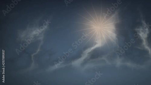 Storm clouds in the sky