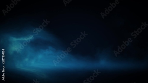 Blue Volumetric Smoke Stage