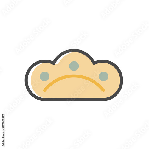 Sad cloud icon