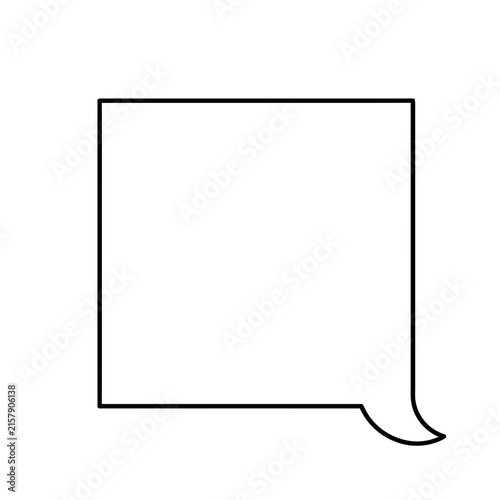 Speech bubble outline