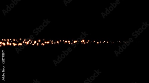 Glitter light trail spiral with magic swirl path, magic light line effect, golden glitter light tail, sparkling shining comet trace, light sparks and particles flare, seamless looping overlay 4K