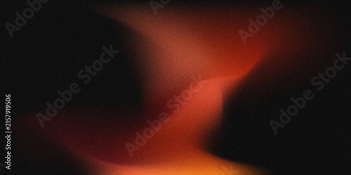 Quadro su tela Abstract red and orange glowing background with soft blurred light, dark shadowy