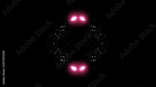 Cosmic nebula clouds glowing in deep space with vibrant pink and purple hues