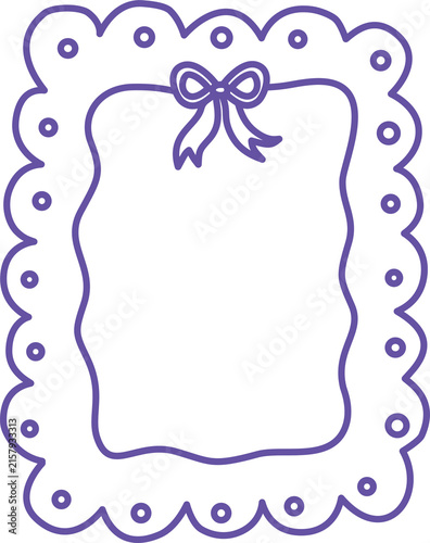 cute ribbon frame