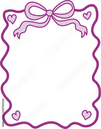 cute ribbon frame